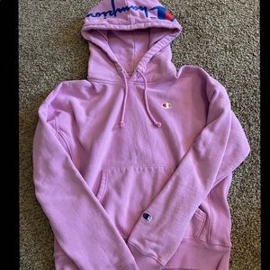 Pink champion hoodie